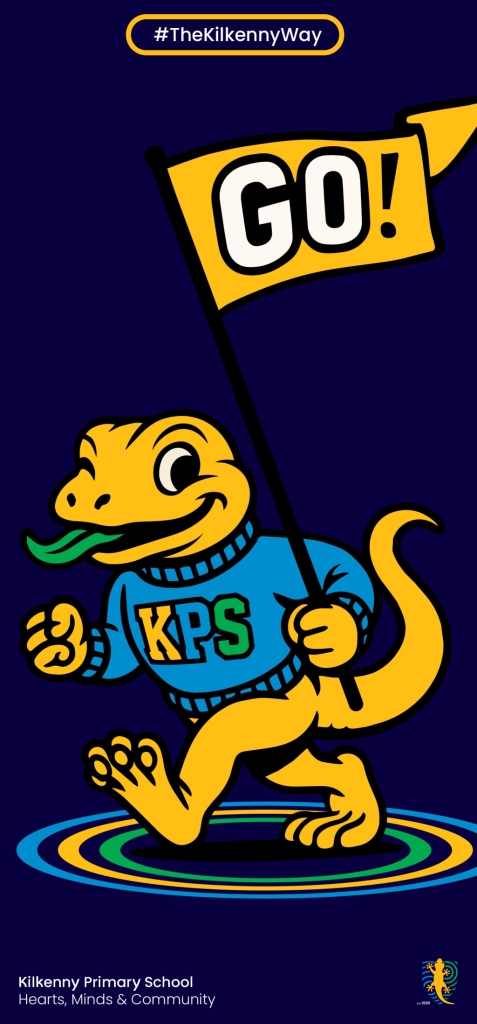 Gecko with 'GO' flag and KPS Jumper